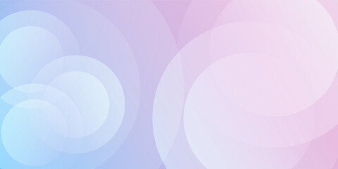 Obraz premium abstract background .blue and pink gradation. circle effect style. modern minimalist. presentation in poster, banners