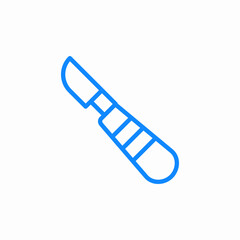 surgical scalpel icon sign vector