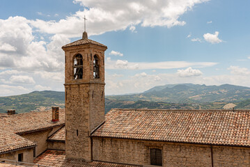 bell tower of the church in Europe