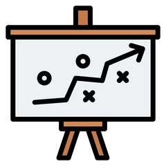 Strategic Planning icon vector image. Can be used for Business Performance.