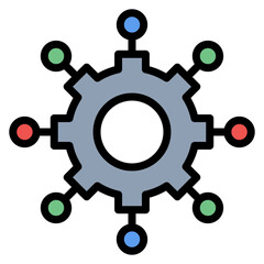 Resource Allocation icon vector image. Can be used for Action Plan.