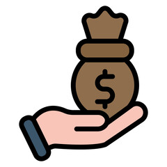Personal Loan icon vector image. Can be used for Loan.
