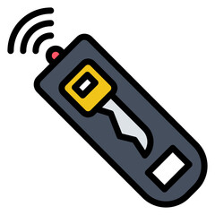 Remote Access Key icon vector image. Can be used for Remote Working.