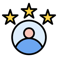 Candidate Experience icon vector image. Can be used for Headhunting.