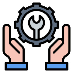 Maintenance icon vector image. Can be used for Manufacturing and Distribution.