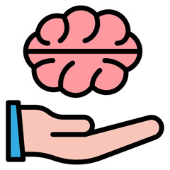 Cognitive Stimulation icon vector image. Can be used for Elderly Care.