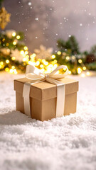 クリスマス　雪　生成AI　背景