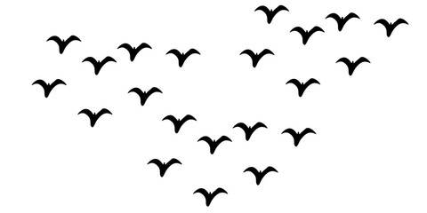 Flying Birds Vector And Illustration. Eps 10