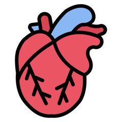 Heart Valve icon vector image. Can be used for Cardiology.