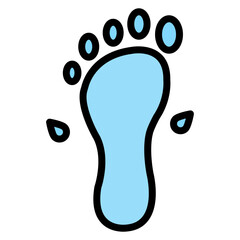 Water Footprint icon vector image. Can be used for Water Crisis.