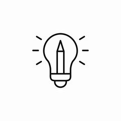 idea ampoule light icon sign vector