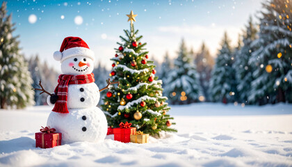 クリスマス　雪　生成AI　背景