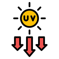 UV Light Source icon vector image. Can be used for Additive Maufacturing.