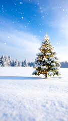 クリスマス　雪　生成AI　背景