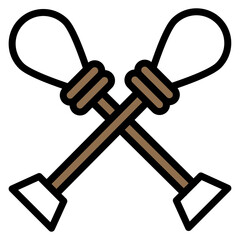 Climbing Nut icon vector image. Can be used for Rock Climbing.