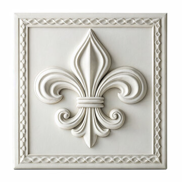 Ornate Fleurde on transparent