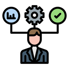 Skills Assessment icon vector image. Can be used for Job Fair.