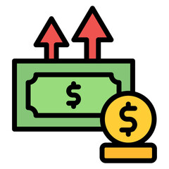Salary Negotiation icon vector image. Can be used for Job Fair.