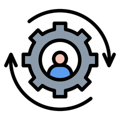Change Management icon vector image. Can be used for Business Risks.