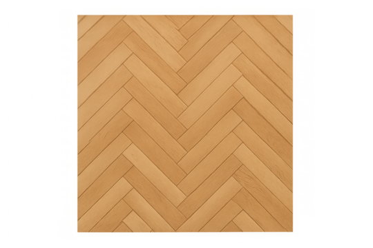 Top view of a seamless light brown herringbone parquet flooring texture, perfect for architectural visualization or interior design projects