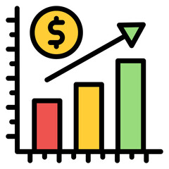 Market Saturation icon vector image. Can be used for Business Risks.