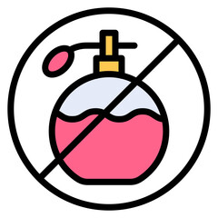 Fragrance Free icon vector image. Can be used for Sun Protection.