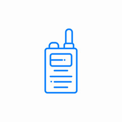 walkie talkie communication icon sign vector
