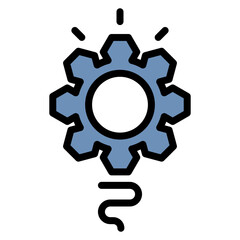Innovation icon vector image. Can be used for Organization.