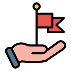 Leadership icon vector image. Can be used for Organization.