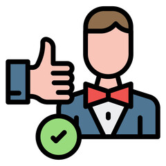 Performance Appraisal icon vector image. Can be used for Organization.