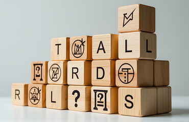 visualizing large wooden structure composed multiple cubes various icons one help answer several