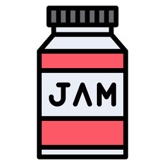 Jam Jar icon vector image. Can be used for Brunch.