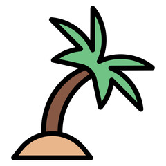Palm Tree icon vector image. Can be used for Islamic New Year.