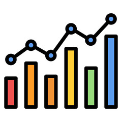 Chart icon vector image. Can be used for Business Meeting.
