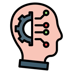 Critical thinking icon vector image. Can be used for Thought Leadership.