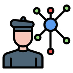 Influence icon vector image. Can be used for Thought Leadership.