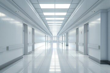 Flawless Visual of Empty Corridor of Building
