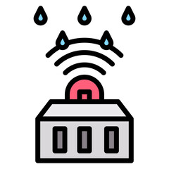 Rain Sensor icon vector image. Can be used for Sensors.