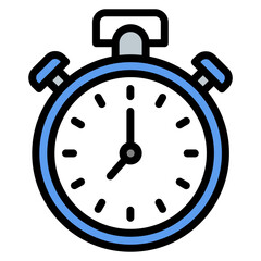 Stopwatch icon vector image. Can be used for Physical Wellbeing.