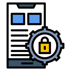 Privacy Settings icon vector image. Can be used for Business Onboarding.