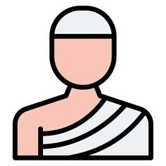 Haji icon vector image. Can be used for Eid al Adha.