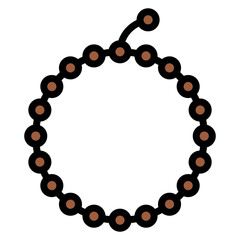 Prayer Beads icon vector image. Can be used for Eid al Adha.