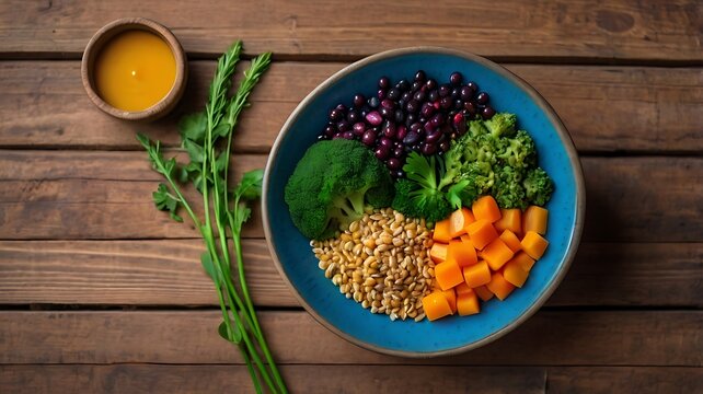 Healthy and Delicious Vegetarian Bowl Recipe Broccoli, Beans, and Sweet Potato