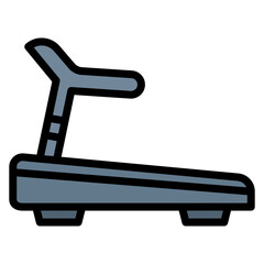 Treadmill icon vector image. Can be used for Fitness.