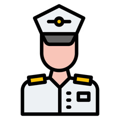 Cabin Crew icon vector image. Can be used for Airplane.