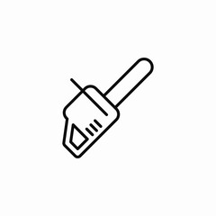 small chainsaw icon sign vector