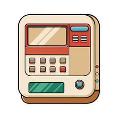 Obraz premium retro radio vector illustration