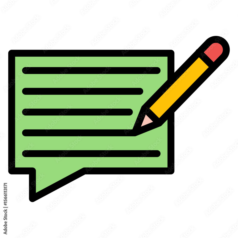 Wall mural feedback icon vector image. can be used for hiring process.