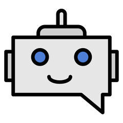 Chatbot icon vector image. Can be used for Digital Disruption.