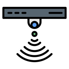 Sensor Technology icon vector image. Can be used for Digital Disruption.